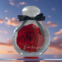 2026 nouveauté fleur immortelle éternelle roses éternelles roses conservées rouges naturelles dans une bouteille de parfum pour les cadeaux de fête des mères