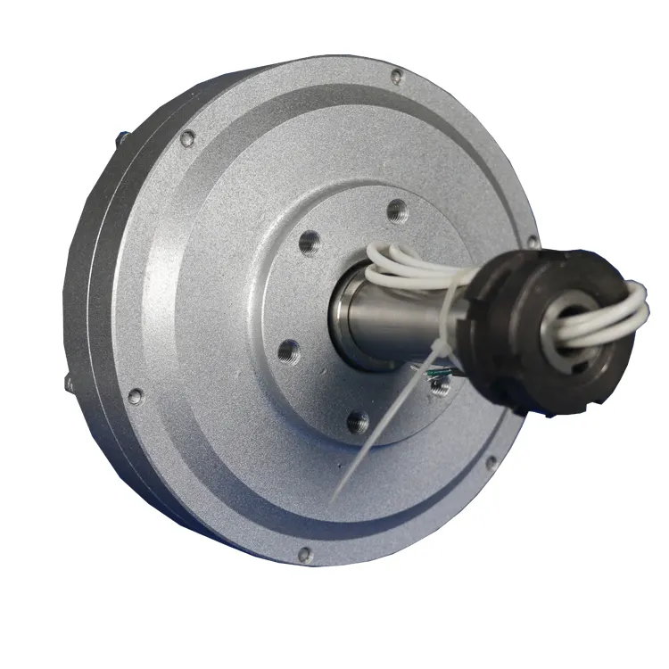 Toptan 3KW 180RPM 96v DC üç fazlı düşük devir düşük tork kalıcı mıknatıslı alternatör eksenel akı çekirdeksiz maglev jeneratör