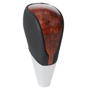 चमड़े यूनिवर्सल लकड़ी सभी कारों के लिए स्वत: गियर शिफ़्ट घुंडी - Product Image 1