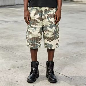 <span class=keywords><strong>Pantalon</strong></span> cargo en velours côtelé personnalisé, décontracté, respirant, imperméable, <span class=keywords><strong>imprimé</strong></span> sur toute la surface, coupe oversize, jambe large détachable, style baggy, tactique et utilitaire - Product Image 3