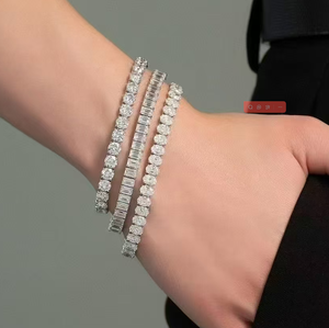 Bracelet tennis classique en or blanc massif 9 carats avec diamants cultivés en laboratoire IGI certifiés VVS1 VVS2 CVD HPHT pour femmes <span class=keywords><strong>BEREAL</strong></span> - Product Image 5