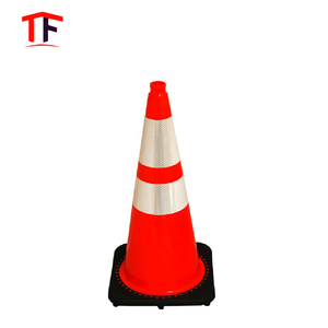Top Safe 28 "Oranje Parkeerveiligheid Verkeerswaarschuwing Plastic Pvc Kegel Voor Verkeer - Product Image 5