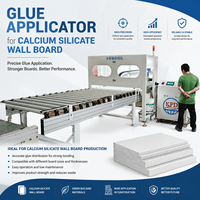Machine de collage de colle en deux parties contrôlée par PLC pour la fabrication de panneaux sandwich en fibrociment, OSB, SIP, XPS, PS
