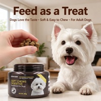 Friandises à mâcher douces pour chiens adultes avec vitamine E et glucosamine pour soutenir la santé des articulations
