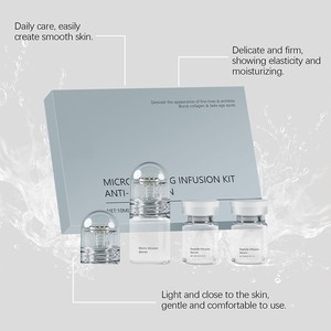 Sistema di Microinfusione Viso 0.05mm con Siero di Acido Ialuronico e Peptidi di <span class=keywords><strong>Collagene</strong></span> Anti-Età per una Pelle Più Compatta e Liscia in 5 Minuti - Product Image 2