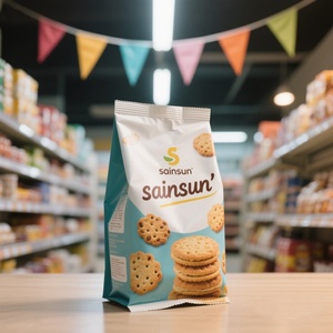 Sachet refermable personnalisable en plastique mat, imprimé en héliogravure, pour fruits secs, aliments pour animaux et nouilles, adapté aux produits secs - Product Image 1