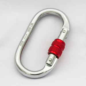 Mosquetón de <span class=keywords><strong>Escalada</strong></span> en Forma de O de Acero al Carbono de 25 kN para Protección Contra Caídas, Equipo de Protección Personal, Uso en Rescate, <span class=keywords><strong>Anclaje</strong></span> en Techos - Product Image 2