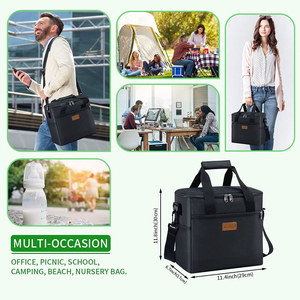 Bolsa Térmica Plegable de Lujo con Logotipo Personalizado, Impresa en Oxford, <span class=keywords><strong>para</strong></span> 24 Latas, Aislada, a Prueba de Fugas, <span class=keywords><strong>para</strong></span> Camping, Playa, Adultos, de Polipropileno y Poliéster, <span class=keywords><strong>para</strong></span> Alimentos - Product Image 5