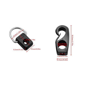 Kayak Accessory Kit Stainless Steel Screws Nuts <b>Elastic</b> <b>Cord</b> Buckles D-Ring Buckles Portable PVC Boat Accessory Set Made Plastic - Product Image 3