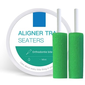 Correction des dents orthodontique bâton à main Chewie aligneur sièges Silicone aligner Chewies avec bâton de poignée <span class=keywords><strong>pour</strong></span> aligneurs transparents - Product Image 3