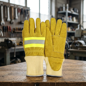 Gants longs stériles texturés sans silicone ni poudre, ignifuges et imperméables, 8 oz, EN659, en aramide ignifuge - Product Image 1