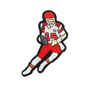 Patch brodé thermocollant sur le thème du Super Bowl américain, motif chaussures de rugby, pour la décoration de vêtements, chapeaux et sacs - Product Image 5