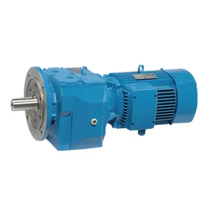 RF37 RF47 Helical Gear Speed Reducer B5 Flange Mounted Gearmotor for mixing delivery