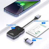 Fuallwin Adaptador Inalámbrico con IA para Auto, Android Auto, CarPlay, Dongle con 1 Año de Garantía para Cadillac CT5/CTS, Salida Tipo-C/USB