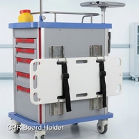 Chariot médical pour endoscopie et support de moniteur par Keling Medical avec multiprise et gestion des câbles