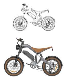 Vélo électrique tout-terrain 48V18.2Ah avec pneus larges 20*4.0, cadre en alliage d'aluminium, NFC, double moteur 1000W, vélo électrique rétro pour adultes - Product Image 6