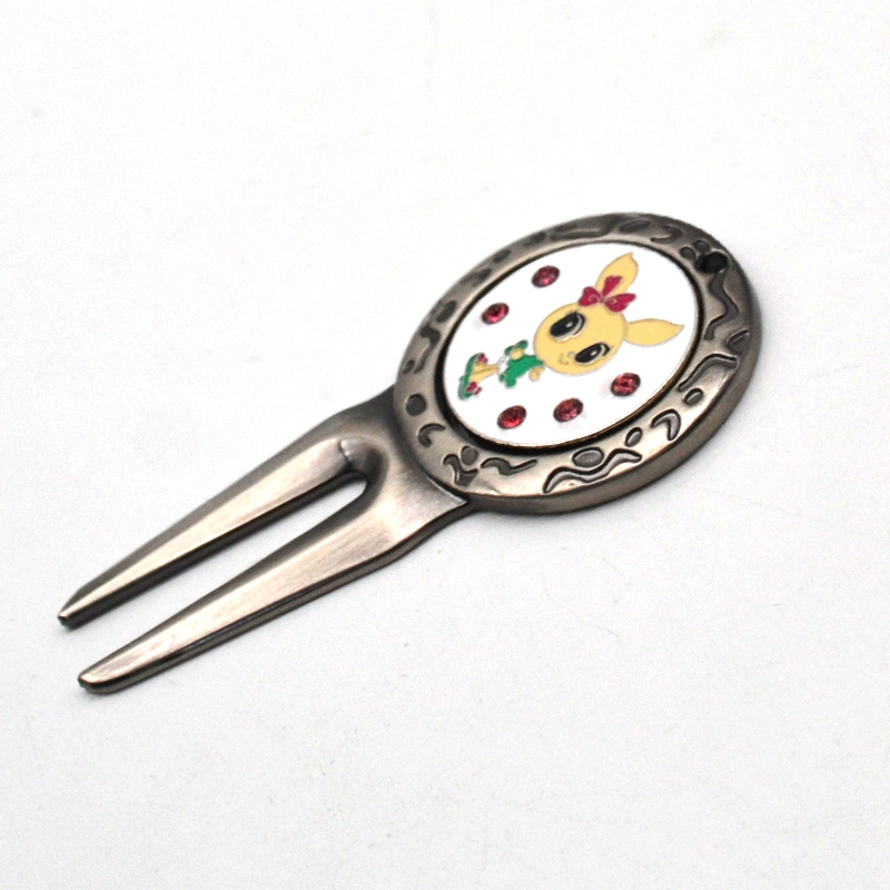 Новинка 2021, многофункциональная зеленая вилка для гольфа из цинкового сплава