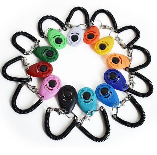 Custom Logo Plastic Pet Cat Dog Training Clicker