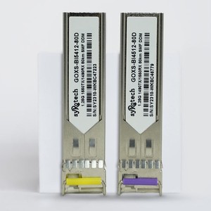 Module émetteur-récepteur optique GOXS BI5412 80D 1.25G SFP BiDi 1550TX 1490RX 80KM Fibre monomode DDM Connecteur LC - Product Image 1