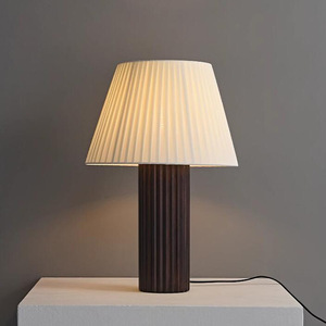 Lampe de table en tissu de style japonais minimaliste, E27 LED 220V, commande par interrupteur, pour salon, chambre à coucher, canapé, chevet - Product Image 4