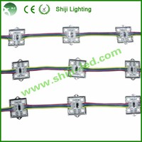Module LED RGB SMD5050 DC12V avec contrôle DMX512, 35x35mm, IP66, étanche, en alliage d'aluminium, lumière ponctuelle pour applications de parcs à thème