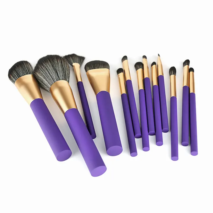 2022 New Design Starry Purple Makeup Brushes Set Luxury Brushes In Stock Makeup Makeup Brushes Real Technique