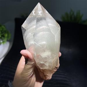 Tour de cristal de quartz fantôme blanc de <span class=keywords><strong>montagne</strong></span>, naturel, poli à la main, multicouche, de qualité supérieure, pour la guérison, la décoration intérieure et la <span class=keywords><strong>méditation</strong></span> - Product Image 3