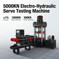 Máquina de Ensayo de Compresión y Cizallamiento de 5000 kN con Sistema de Control Servo de Precisión Clase 1.0, Certificación CE ISO