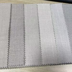 Tela de cortina con diseño de forma de diente de sierra grande de dos lados, tela de cortina para ventana de bloqueo de sala de estar de Hotel, tela FR disponible - Product Image 5