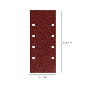 Ricambi per Carta Abrasiva con Velcro 93x228 mm con Fori Grana 40 (10 Pezzi) - Product Image 2