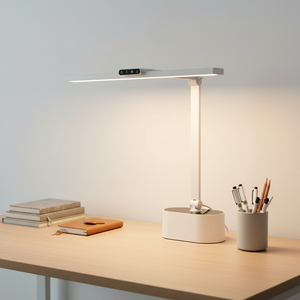 Lámpara <span class=keywords><strong>de</strong></span> <span class=keywords><strong>Escritorio</strong></span> LED Negra con 3 Temperaturas <span class=keywords><strong>de</strong></span> Color e Iluminación Regulable, Ideal para Sala <span class=keywords><strong>de</strong></span> Estudio y Oficina - Product Image 1