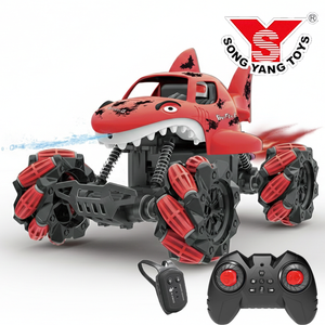 SOYANG 2.4G Camion Animale Musicale con Spruzzo d'Acqua, Squalo Rampicante, Doppio Telecomando e Sensore di Gesti - Product Image 1