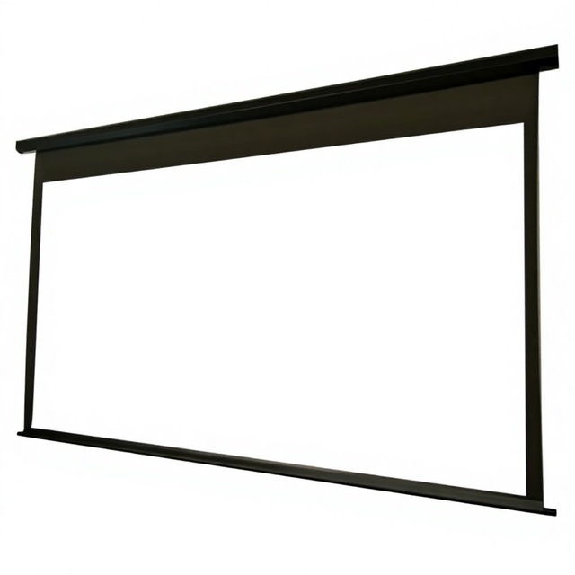 Portable 100/72 Inches Projector Screen White Soft Material Front and Rear Projection Screen Made of Durable Plastic