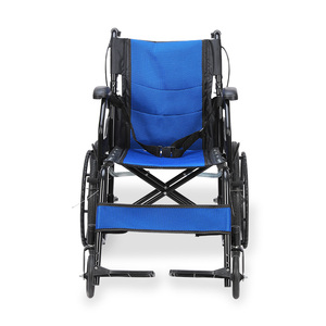 Fabricante Best-Seller Silla de ruedas manual portátil Silla de ruedas plegable Silla de ruedas de acero ligera para discapacitados - Product Image 2
