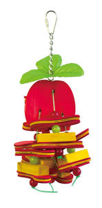 Деревянные игрушки для птиц: попугаев, мелких волнистых попугайчиков, неразлучников и конюр — экологичная роскошная игрушка для клетки, для жевания - Product Image 3