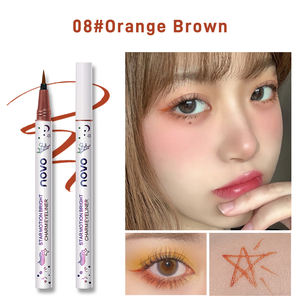 NOVO 블랙 다크 브라운 아이라이너 펜슬 방수 색상 레드 블루 화이트 퍼플 커피 리퀴드 라이너 아이라이너 아이 메이크업 OEM 화장품 - Product Image 1