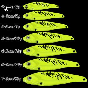 เครื่องสั่นโลหะ3-18กรัมสีซิงค์อัลลอยด์ดราก้อนฟัน3-18กรัมเหยื่อปลอมแบบแข็งยาวมีช่องใส่เลือดมีตะขอ3ช่อง - Product Image 6