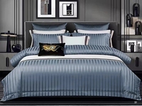 Ensemble de literie en satin 4 pièces pour chambre à coucher : Housse de couette et drap plat – Vente en gros