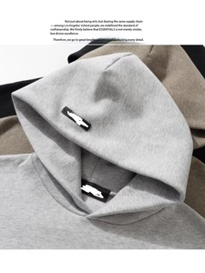 <span class=keywords><strong>Felpa</strong></span> con Cappuccio Oversize in Pile Stile Americano Trendy Autunno-Inverno per Uomo e Donna - Product Image 5