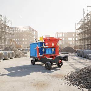 Beton-Spritzmaschine Spritzbeton-Maschinen Stuck-Zement-Spritzgerät für Wandverputz - Product Image 4