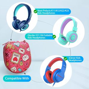 Estuche rígido para auriculares infantiles, compatible con IClever BTH12 HS19 BTH20 BTH26, Noot, MIDOLA, JBL, <span class=keywords><strong>EarFun</strong></span>, gris (solo estuche) - Product Image 2