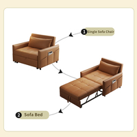 Muebles de Sala de Estar y Dormitorio a Precios Bajos, Sofá Cama Individual Moderno para Interiores, Sofá Cama Extraíble