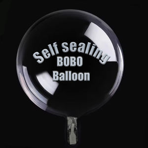 원통형 셀프 씰링 보보 풍선 스트레칭 버블 클리어 풍선 생일 파티 장식용 투명 파스텔 풍선 - Product Image 1