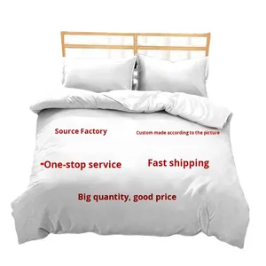 Juego de ropa de <span class=keywords><strong>cama</strong></span> ChamXue, <span class=keywords><strong>funda</strong></span> nórdica, 2 fundas de almohada, ropa de <span class=keywords><strong>cama</strong></span> tejida de poliéster de calidad, dibujos animados impresos en 3D, 200TC, estilo europeo y americano - Product Image 6
