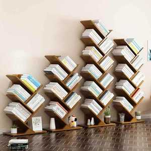 Libreria per Bambini a Forma di Albero, Mobile di Stoccaggio Multilivello in Bambù, Arredamento Moderno per Soggiorno dal Design Semplice - Product Image 3