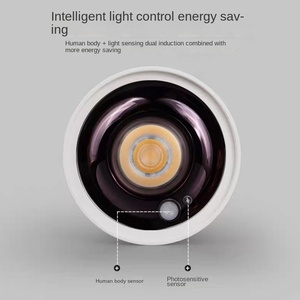 Hiện đại con người cảm ứng trần <span class=keywords><strong>Led</strong></span> chống chói 12 Wát xuống ánh sáng nhà trong nhà hành lang cảm biến chuyển động bề mặt được gắn COB Downlight - Product Image 3