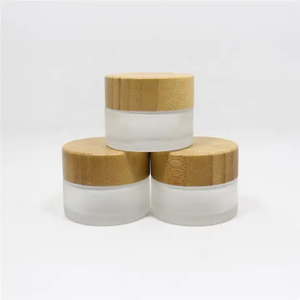 Envase de Lujo para Lociones Cosméticas de 50g, Frascos de Vidrio Esmerilado Negros para Cremas Faciales - Product Image 6