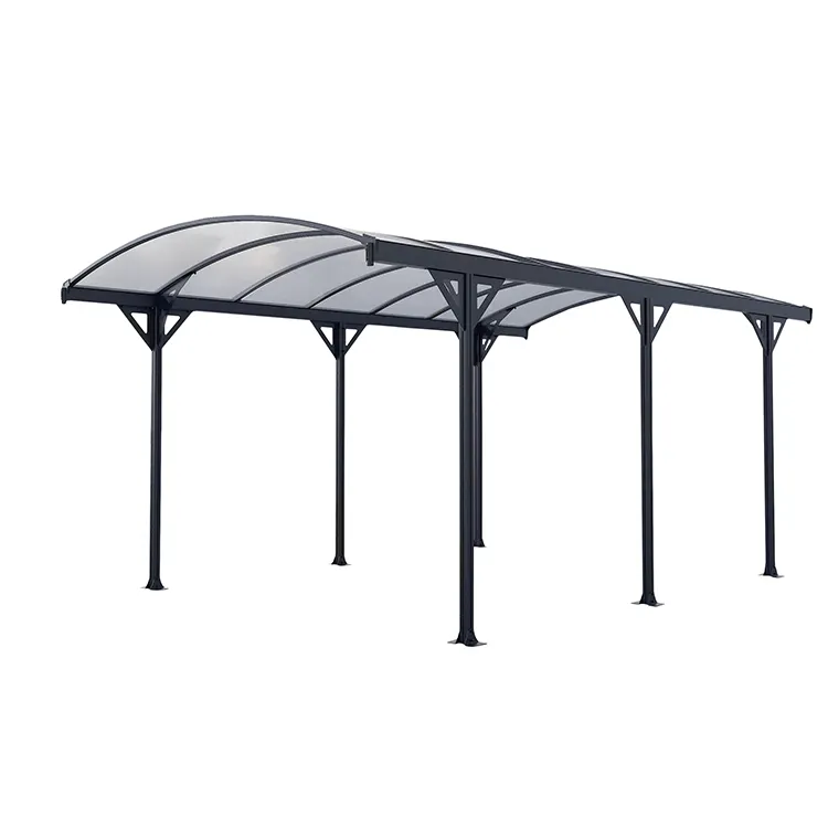 17.4m2 high quality multifunctional car garage carport with Polycarbonate sheet Roofing