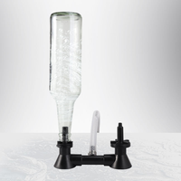 Lave-bouteilles double tête pour vin et bière, équipement de nettoyage pour brassage maison, avec robinet de cuisine, outils de bar
