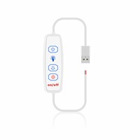 Cable USB 2.0 de Longitud Personalizada, Macho a Cable Abierto con Interruptor de Encendido/Apagado para Control de Carga